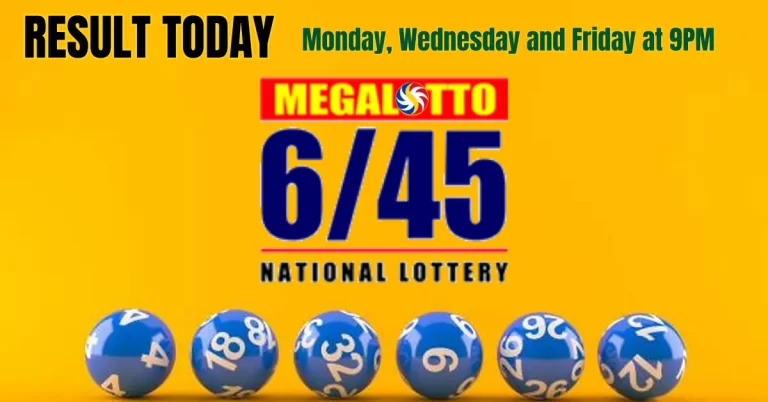 Mega Lotto 6/45 Result